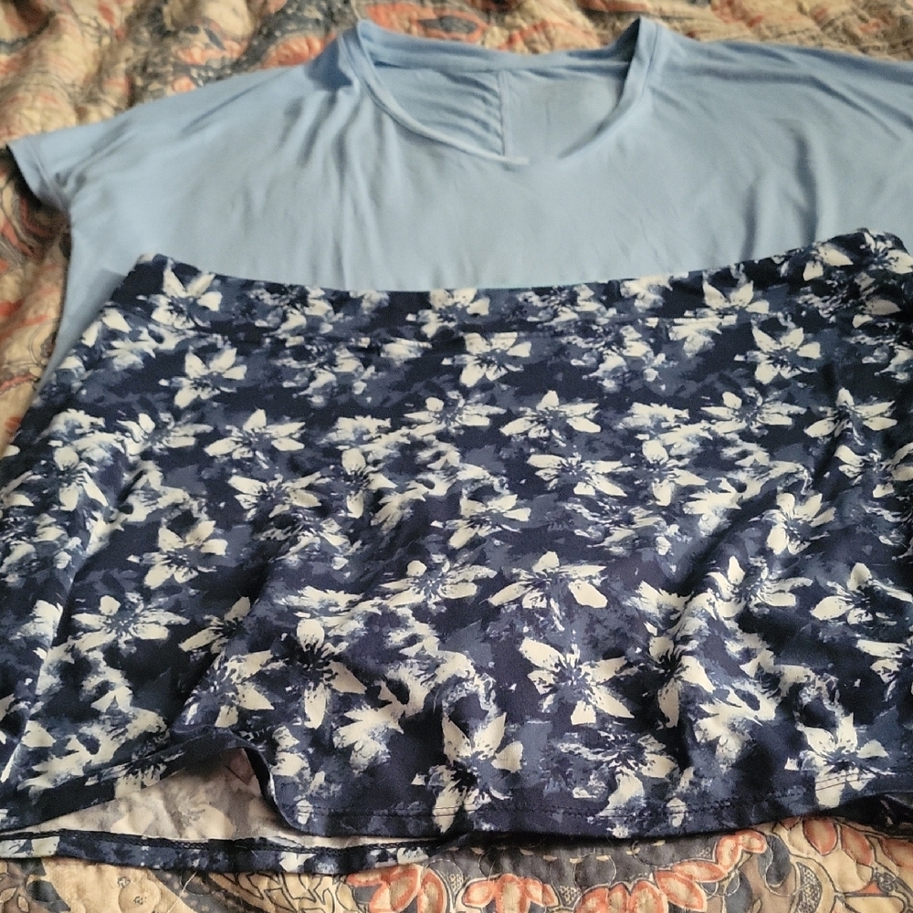 Tranquility by Colorado Clothing Light Blue Top